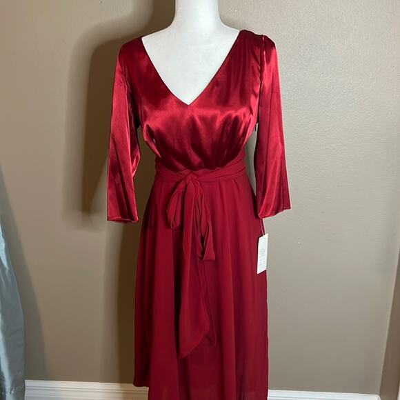 NWT Adrianna Papell Scarlet Mid-length Dress-NEW Size 10 - Picture 1 of 11